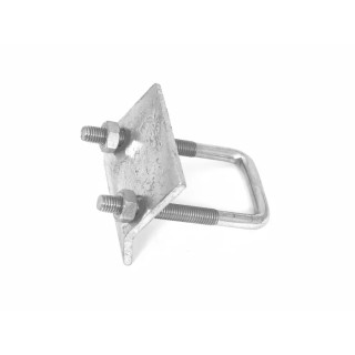 RS PRO Hot Dip Galvanised Steel Beam Clamp C Clamp 55mm Hole Centre 21 x 41 mm Fitting Width 80mm Length 70mm Width 221-6346