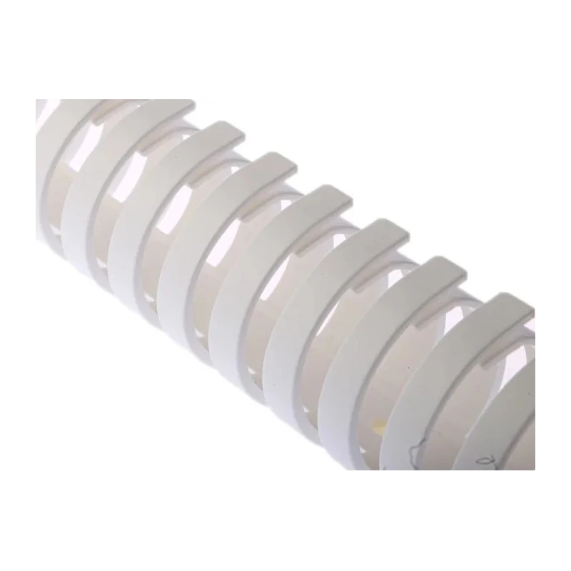 RS PRO White Flexible Slot Cable Trunking W30mm x D30mm x L500mm Polypropylene W30mm