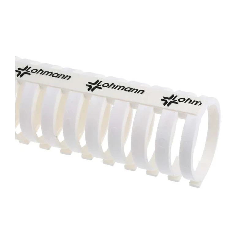 RS PRO White Flexible Slot Cable Trunking W40mm x D40mm x L500mm Polypropylene W40mm