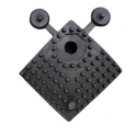 RS PRO Black Anti-Slip Polyvinyl Chloride Interlocking Tile Holes Finish 60 mm x 60 mm x 16 mm 221-7918