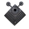RS PRO Black Anti-Slip Polyvinyl Chloride Interlocking Tile Holes Finish 60 mm x 60 mm x 16 mm 221-7918