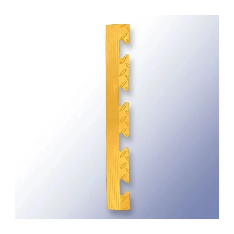 RS PRO Yellow Polyvinyl Chloride Edge Protection Strip Interlocking Anti-Slip Finish 470mm x 470mm x 14mm 221-7924