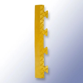 RS PRO Yellow Polyvinyl Chloride Interlocking Anti-Slip Edge Protection Strip 470mm x 470mm x 14mm 221-7922