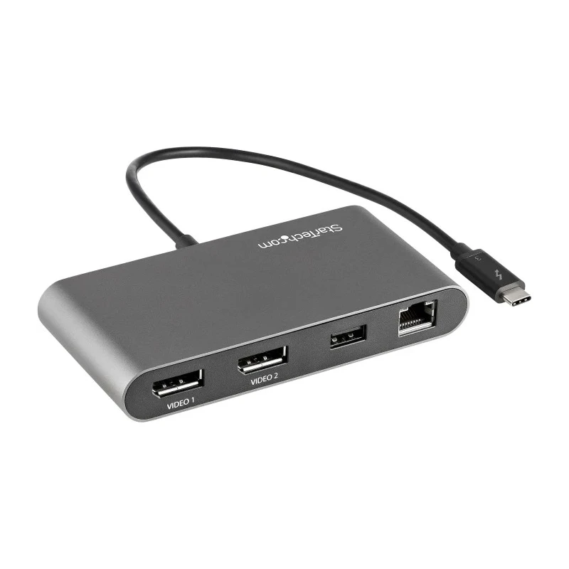 StarTech.com 2 5120 x 2880 pixel Thunderbolt 3 Docking Station with USB 3.0 Ports, DisplayPort, RJ45 Ethernet TB3DKM2DPL