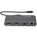 StarTech.com 2 5120 x 2880 pixel Thunderbolt 3 Docking Station with USB 3.0 Ports, DisplayPort, RJ45 Ethernet TB3DKM2DPL