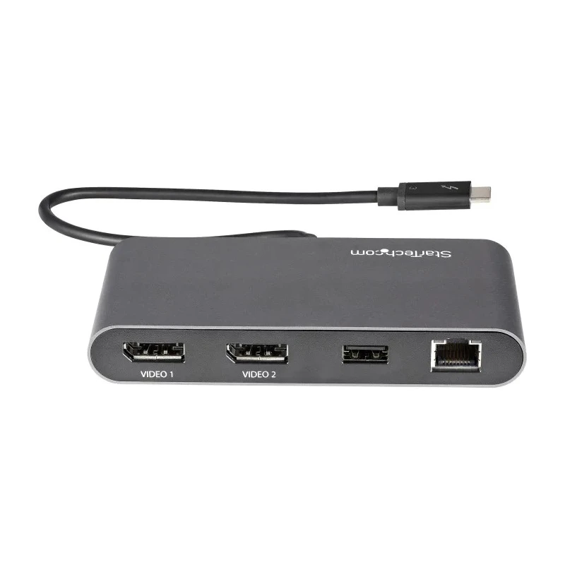 StarTech.com 2 5120 x 2880 pixel Thunderbolt 3 Docking Station with USB 3.0 Ports, DisplayPort, RJ45 Ethernet TB3DKM2DPL