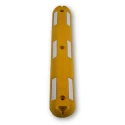 RS PRO Yellow White Rubber D Fender Impact Protector 1m Length 145mm Width 50mm Height 221-7858