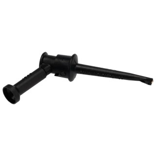 Pomona Black Hook Clip with 3 mm Tip, 60V DC, 5A Current, 4.2 mm Probe Socket, 65 mm Length 4723-0