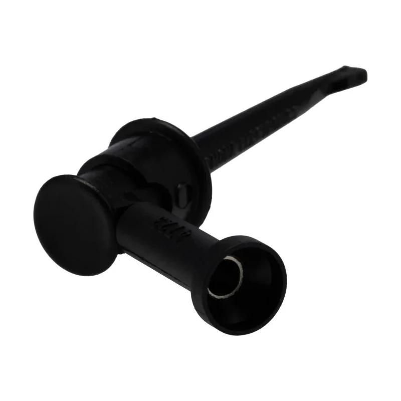 Pomona Black Hook Clip with 3 mm Tip, 60V DC, 5A Current, 4.2 mm Probe Socket, 65 mm Length 4723-0