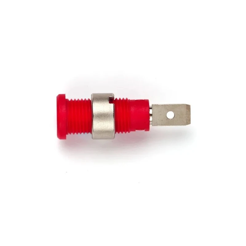 Pomona Red Female Banana Socket Solder Termination 600V 10A Nickel Plating 72922-2