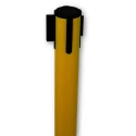 RS PRO Retractable Safety Barrier with 3m Black and Yellow Cloth Tape, Plastic Unplasticised Polyvinyl Chloride 221-7881