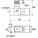 Bosch Rexroth Hydro-Electric Pressure Switch NC Positive Pressure 2 bar to 350 bar Voltage 250V AC R901102716
