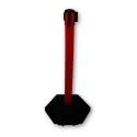 RS PRO Red Retractable Safety Barrier with Red and White Tape, Unplasticised Polyvinyl Chloride, 3m Length, 980mm 221-7882