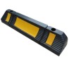 RS PRO High Visibility Yellow and Black Rubber Triangular Impact Protector 595mm x 120mm 221-7888