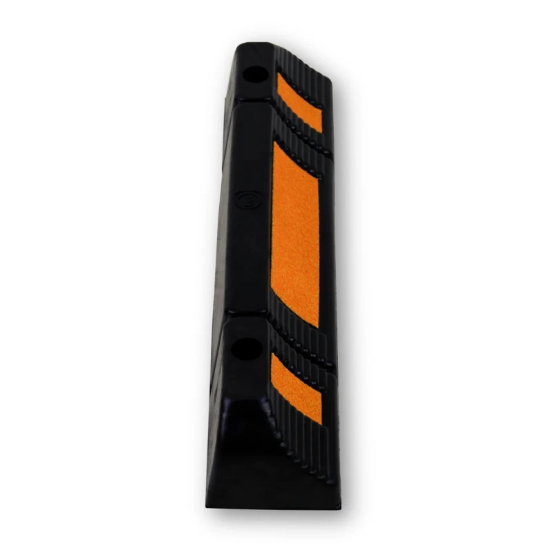 RS PRO High Visibility Yellow and Black Rubber Triangular Impact Protector 595mm x 120mm 221-7888