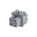 Amphenol Industrial Heavy Duty Power Connector Insert Female, 16A, 400V, 3 Contacts, Heavy Mate C146 Series C146 10B003 002 4