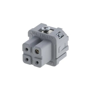 Amphenol Industrial Heavy Duty Power Connector Insert Female, 16A, 400V, 3 Contacts, Heavy Mate C146 Series C146 10B003 002 4