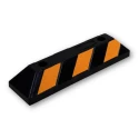 RS PRO Yellow, Black High Visibility Rubber Trapezoidal Impact Protector 550mm x 145mm 221-7889