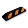 RS PRO Yellow, Black High Visibility Rubber Trapezoidal Impact Protector 550mm x 145mm 221-7889