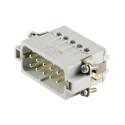 Amphenol Industrial Heavy Duty Power Connector Insert 16A 250V Male 10 Contacts Heavy Mate C146 Series C146 10A010 002 4