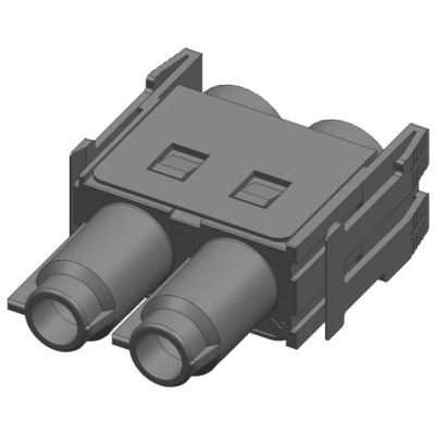 Amphenol Industrial Heavy Duty Power Connector Module 70A 1000V Female 2 Contacts Heavy Mate C146 Series C146 10B002 601 15