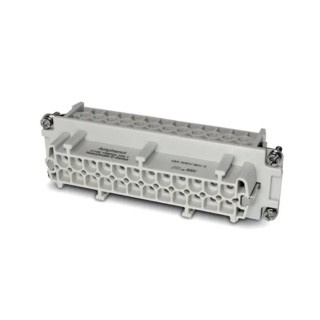 Amphenol Industrial Heavy Duty Power Connector Insert 16A 24 Contacts Female Heavy Mate C146 Series C146 10B024 102 1
