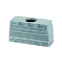Amphenol Industrial Heavy Duty Power Connector Hood, Aluminium Alloy Body, IP65 Rated, 24 Pole, 2 Lever C146 21R024 600 1