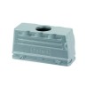 Amphenol Industrial Heavy Duty Power Connector Hood, Aluminium Alloy Body, IP65 Rated, 24 Pole, 2 Lever C146 21R024 600 1