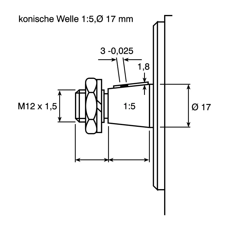 Bosch Rexroth Hydraulic Pump Flange 20 mm Companion Flange R900321448