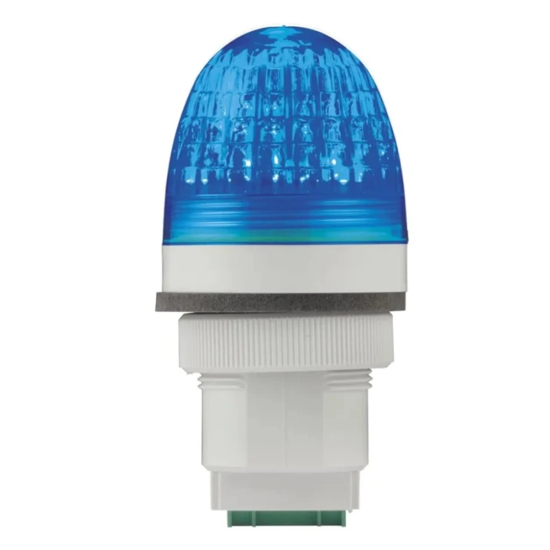 RS PRO Blue Beacon 24V AC/DC Steady Panel LED Bulb Polycarbonate Housing IP66 IP66