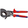 Knipex Flush Ratchet Cable Cutter 250mm Overall Length Steel Jaw, 32mm Cutting Capacity 95 31 250