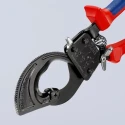 Knipex Flush Ratchet Cable Cutter 250mm Overall Length Steel Jaw, 32mm Cutting Capacity 95 31 250