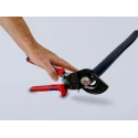 Knipex Flush Ratchet Cable Cutter 250mm Overall Length Steel Jaw, 32mm Cutting Capacity 95 31 250