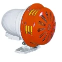 RS PRO Siren 110V AC IP43 114 dB 1-Tone White with AC Bracket IP43