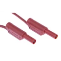 Schutzinger Test Lead 32A, 1kV, Red, 1.5 m Lead Length RS VSFK 8700 / 2.5 / 150 / RT