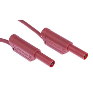 Schutzinger Test Lead 32A, 1kV, Red, 1.5 m Lead Length RS VSFK 8700 / 2.5 / 150 / RT