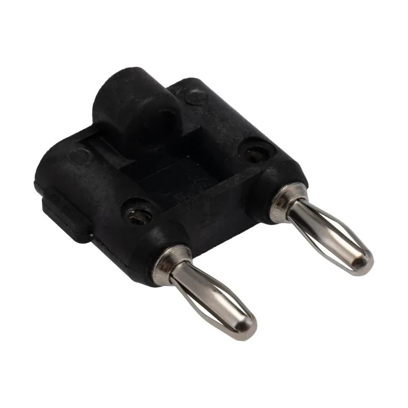 Pomona Black Male Banana Plug 4.22 mm Connector Screw Termination 5kV Voltage 15A Current Nickel Plated Gold Plated 4898-0