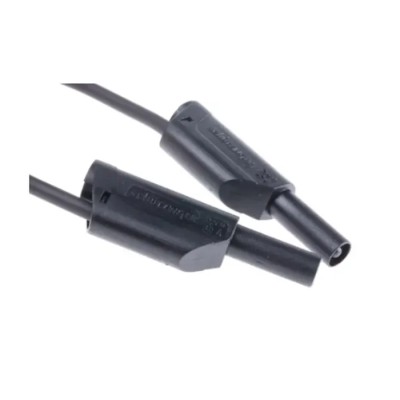 Schutzinger Test Lead 32A, 1kV, Black, 1.5m Lead Length RS VSFK 8701 / 2.5 / 150 / SW