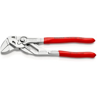 Knipex 1-Piece Plier Wrench, 180mm Overall Length, 35mm Jaw, Chrome Vanadium Steel, Plastic Handle 86 03 180