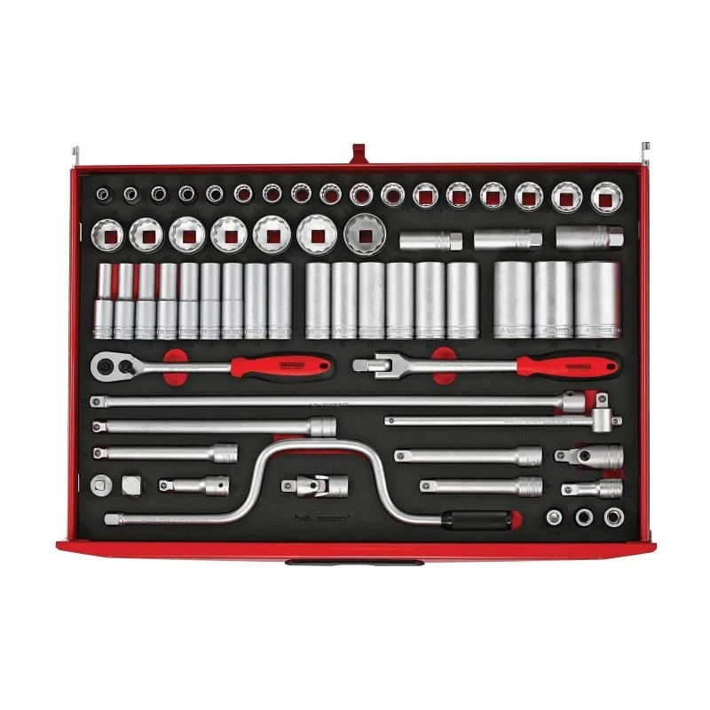 Teng Tools 63-Piece 1/2 in Hexagon Socket Set TTESK63
