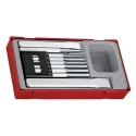 Teng Tools 9-Piece Parallel Pin Punch Set with Cold Chisels and Centre Punch, Carbon Steel, 10mm-25mm Shank, 200mm TTPC09