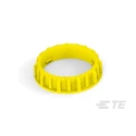 TE Connectivity Automotive Connector Seal Panel Mount Flange Screw Yellow Silicone Housing 2350943-1