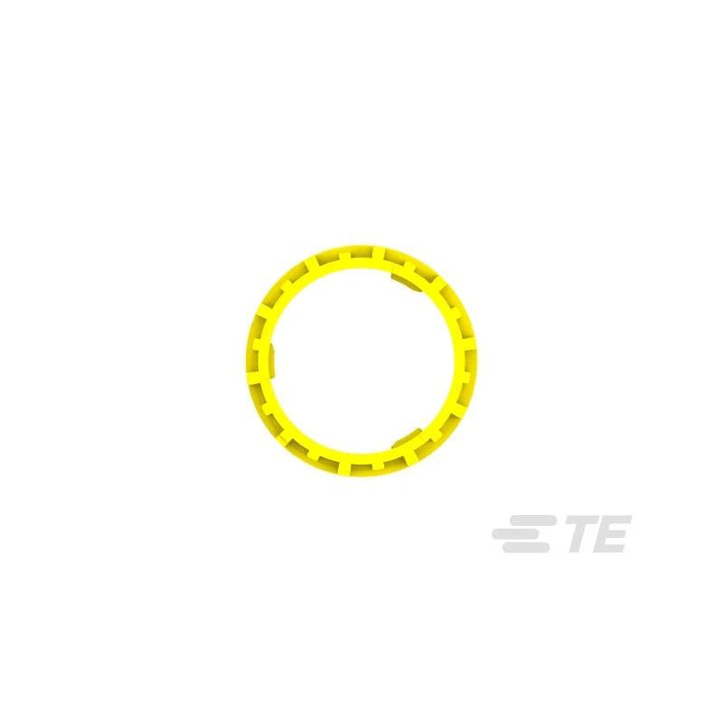 TE Connectivity Automotive Connector Seal Panel Mount Flange Screw Yellow Silicone Housing 2350943-1