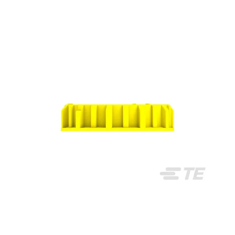 TE Connectivity Automotive Connector Seal Panel Mount Flange Screw Yellow Silicone Housing 2350943-1