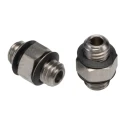 SMC Stainless Steel Pneumatic Fitting Male Threaded M5 Metric 90° Nickel Finish M-5N