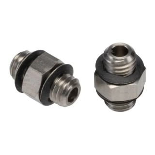 SMC Stainless Steel Pneumatic Fitting Male Threaded M5 Metric 90° Nickel Finish M-5N