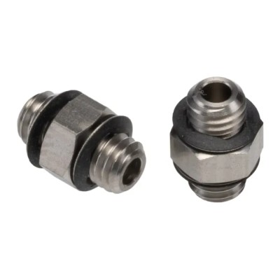 SMC Stainless Steel Pneumatic Fitting Male Threaded M5 Metric 90° Nickel Finish M-5N