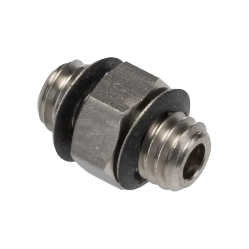 SMC Stainless Steel Pneumatic Fitting Male Threaded M5 Metric 90° Nickel Finish M-5N