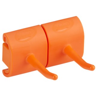 Vikan Hygienic Orange Polypropylene Mop Holder for 1-2 Cleaning Tools 10147