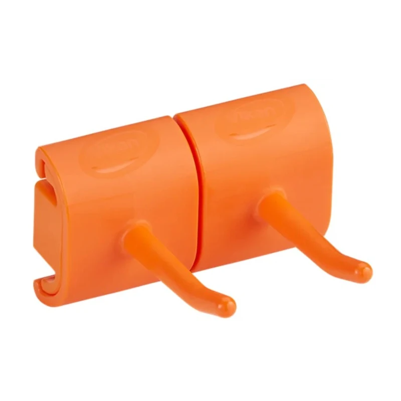 Vikan Hygienic Orange Polypropylene Mop Holder for 1-2 Cleaning Tools 10147